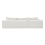 Convertible Modular Sectional Sofa L Shaped Reversible Couch Chenille Sleeper Combination Sofa for Living Room,Cream(No Metal Frame,Foam + Pocket Spring Fill)
