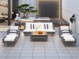Janiyah 6-Piece Sofa Seating Group with Cushions – Outdoor Patio Furniture Set