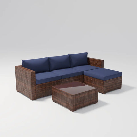 Abler 5 Piece Sectional Seating Group with Cushions