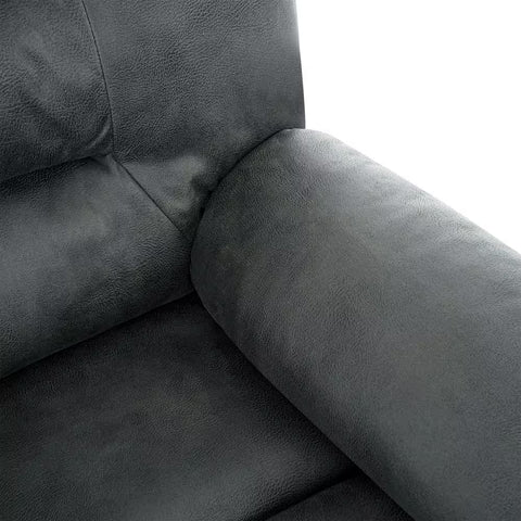 Microfiber Power Recliner Chair, Electric Recliner Chairs, Massage Lift Chairs Recliners with Footrest in Gray