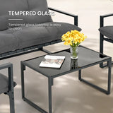 Volkrad 4 - Person Outdoor Seating Group with Cushions