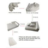 Convertible Modular Sectional Sofa L Shaped Reversible Couch Chenille Sleeper Combination Sofa for Living Room,Cream(No Metal Frame,Foam + Pocket Spring Fill)