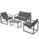Volkrad 4 - Person Outdoor Seating Group with Cushions