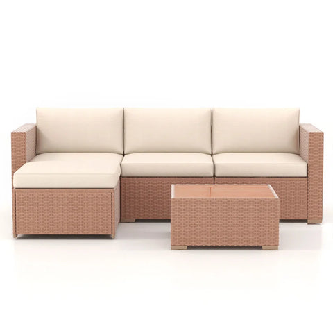Abler 5 Piece Sectional Seating Group with Cushions
