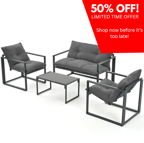 Volkrad 4 - Person Outdoor Seating Group with Cushions