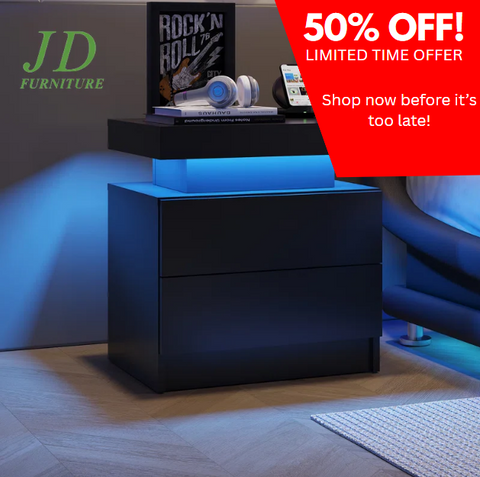 Desassure 20" W Nightstand – Modern Bedside Table with Storage for Bedroom