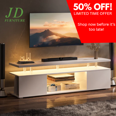 Jacayden TV Stand – TV Console for TVs up to 78", Modern Media Console