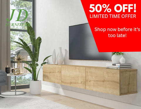 Ozge Floating TV Stand for 78" Tvs - Sleek, Wall-Mounted Media Console