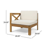 Barcomb Outdoor 5 Piece Sectional Seating Group with Cushions