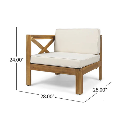 Barcomb Outdoor 5 Piece Sectional Seating Group with Cushions