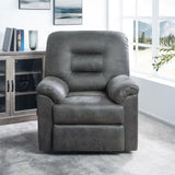 Microfiber Power Recliner Chair, Electric Recliner Chairs, Massage Lift Chairs Recliners with Footrest in Gray
