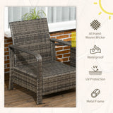 3 Piece Patio Furniture, PE Wicker Storage Table & Chairs, Beige