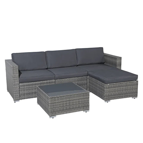 Abler 5 Piece Sectional Seating Group with Cushions