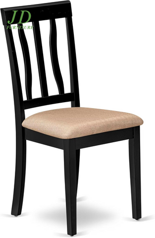 9-Piece Dining Set – Square Kitchen Table with Butterfly Leaf & 8 Linen Upholstered Chairs, 54x54 Inch, Black & Cherry