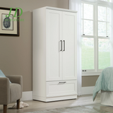 Homeplus Bedroom Wardrobe Armoire – Soft White Finish Storage Cabinet for Bedroom