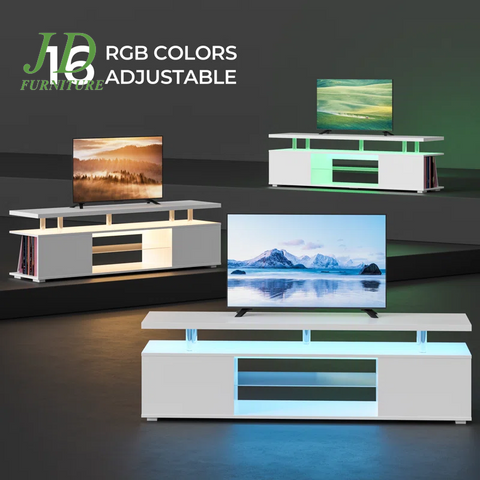 Jacayden TV Stand – TV Console for TVs up to 78", Modern Media Console