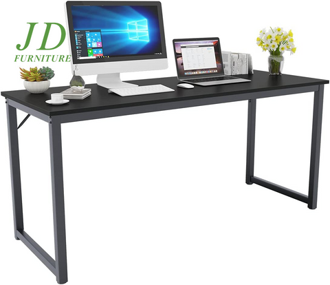 63'' Computer Desk – Sturdy Office, Meeting, and Gaming Desk Workstation, Black (BHUS-GCP2JJ-160BK)