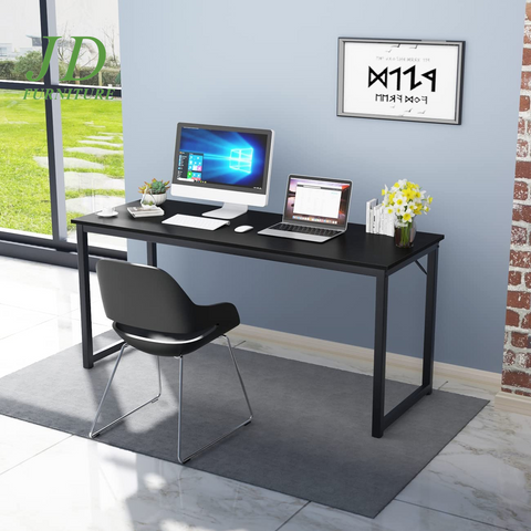 63'' Computer Desk – Sturdy Office, Meeting, and Gaming Desk Workstation, Black (BHUS-GCP2JJ-160BK)
