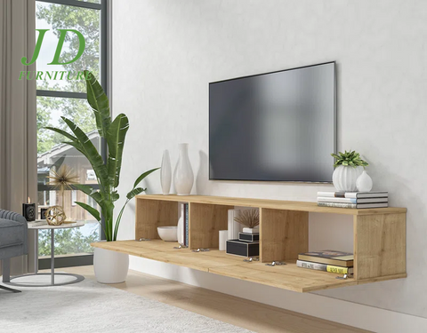 Ozge Floating TV Stand for 78" Tvs - Sleek, Wall-Mounted Media Console