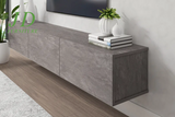 Ozge Floating TV Stand for 78" Tvs - Sleek, Wall-Mounted Media Console