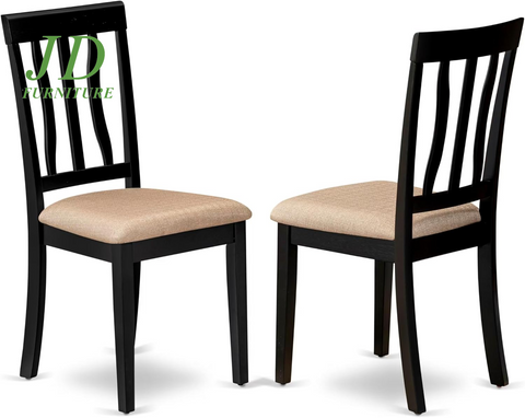9-Piece Dining Set – Square Kitchen Table with Butterfly Leaf & 8 Linen Upholstered Chairs, 54x54 Inch, Black & Cherry