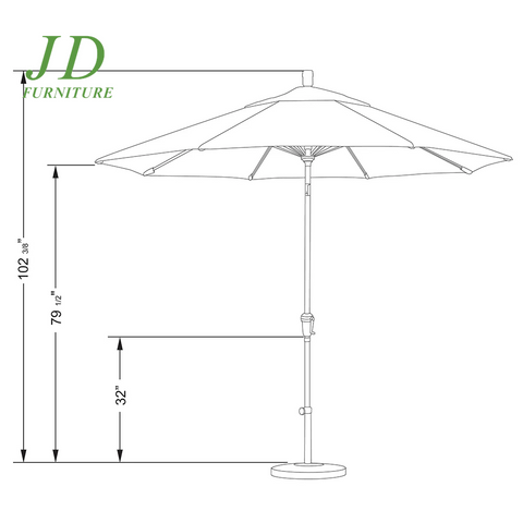 9' Patio Umbrella in Royal Blue