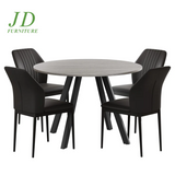 Siefert 5-Piece 35.4'' Round Dining Table Set – Kitchen Table with 4 Dining Chairs