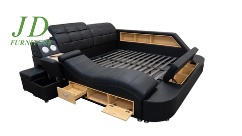 Lilliauna Upholstered Bed – Modern Bed Frame with Soft Fabric Upholstery for Bedroom