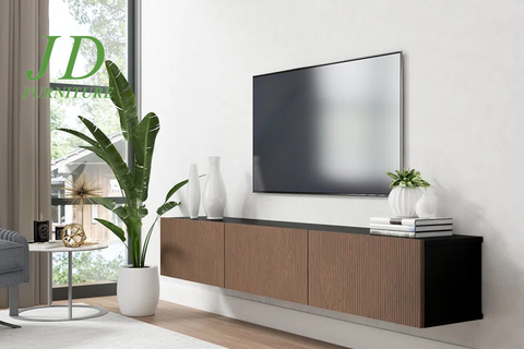 Ozge Floating TV Stand for 78" Tvs - Sleek, Wall-Mounted Media Console