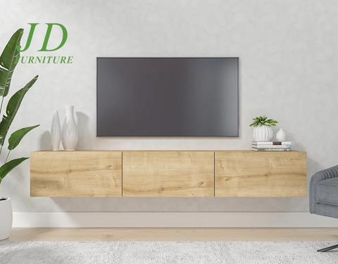 Ozge Floating TV Stand for 78" Tvs - Sleek, Wall-Mounted Media Console
