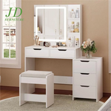 Makeup Vanity with Mirror and Lights Large Vanity Table Set White