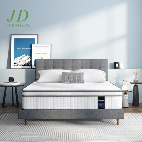 10-Inch Full Hybrid Mattress – Cool Memory Foam & Pocket Innerspring, Breathable, Supportive, Pressure Relief