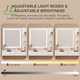 Makeup Vanity with Mirror and Lights Large Vanity Table Set White