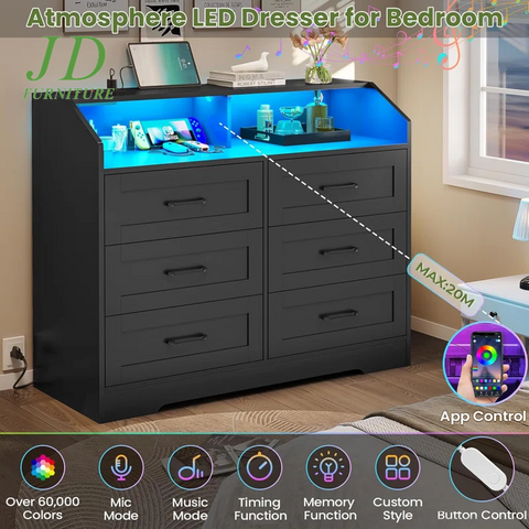 Garrelt 39.4'' W 6 - Drawer Dresser