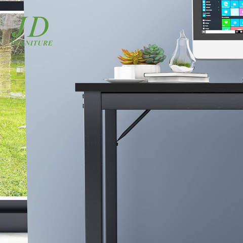 63'' Computer Desk – Sturdy Office, Meeting, and Gaming Desk Workstation, Black (BHUS-GCP2JJ-160BK)