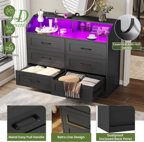 Garrelt 39.4'' W 6 - Drawer Dresser