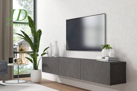 Ozge Floating TV Stand for 78" Tvs - Sleek, Wall-Mounted Media Console