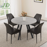 Siefert 5-Piece 35.4'' Round Dining Table Set – Kitchen Table with 4 Dining Chairs