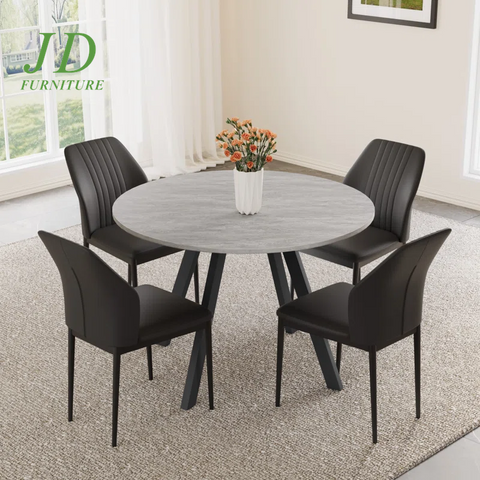 Siefert 5-Piece 35.4'' Round Dining Table Set – Kitchen Table with 4 Dining Chairs