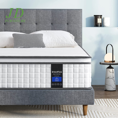 10-Inch Full Hybrid Mattress – Cool Memory Foam & Pocket Innerspring, Breathable, Supportive, Pressure Relief