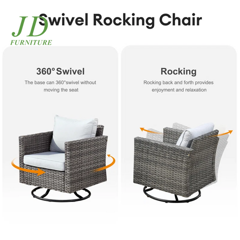 Ben Multi-Piece Rocking Chair Outdoor Furniture 3 Sets