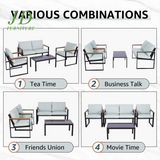 Atara 4 Piece Sofa Seating Group with Cushions