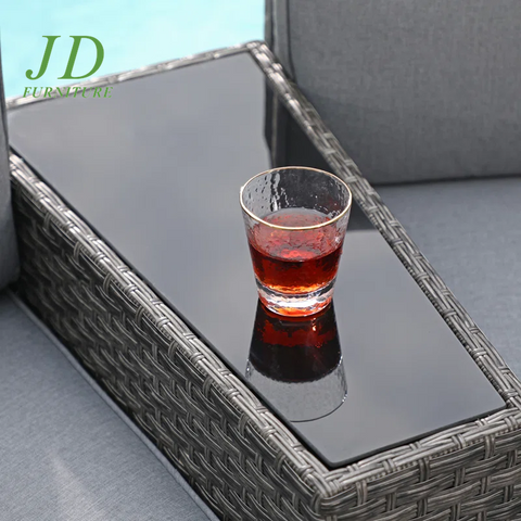 Wicker/Rattan 6 - Person Seating Group with Cushions