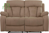 Elton 3-Piece Beige Reclining Sofa Set – Microfiber Sofa, Loveseat & Chair with Lumbar Support & Extra Padding, 6-Seater