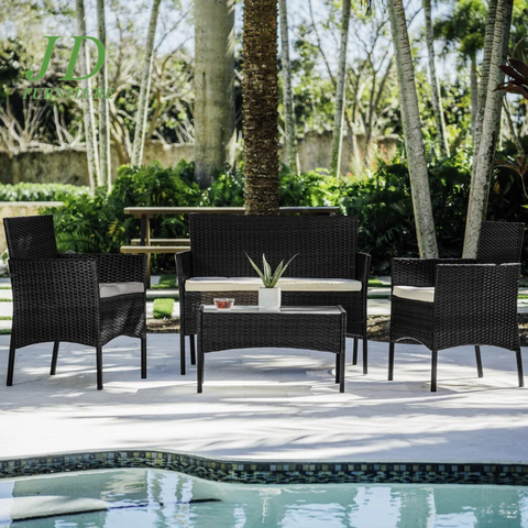 4-Person Outdoor Seating Group with Cushions