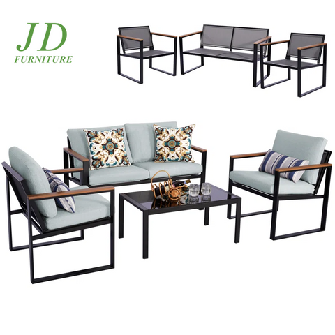 Atara 4 Piece Sofa Seating Group with Cushions