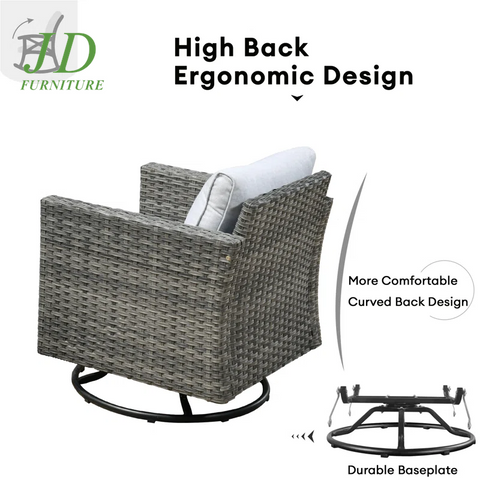 Ben Multi-Piece Rocking Chair Outdoor Furniture 3 Sets