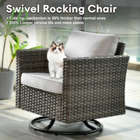 Ben Multi-Piece Rocking Chair Outdoor Furniture 3 Sets