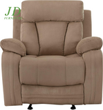 Elton 3-Piece Beige Reclining Sofa Set – Microfiber Sofa, Loveseat & Chair with Lumbar Support & Extra Padding, 6-Seater