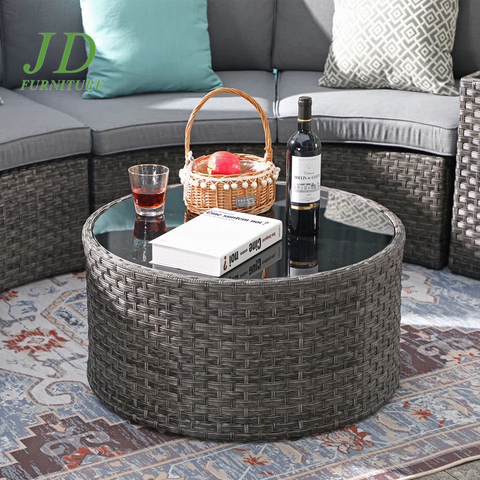 Wicker/Rattan 6 - Person Seating Group with Cushions